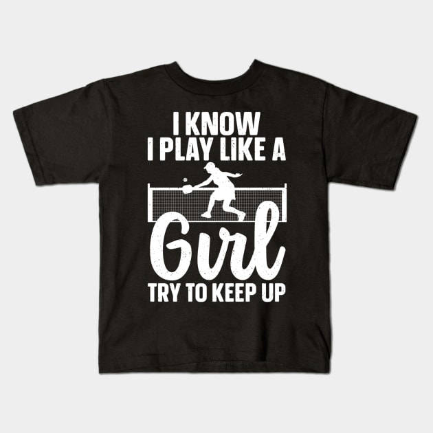 Cool Pickleball Design For Women Girls Pickleball Player Kids T-Shirt by rhazi mode plagget